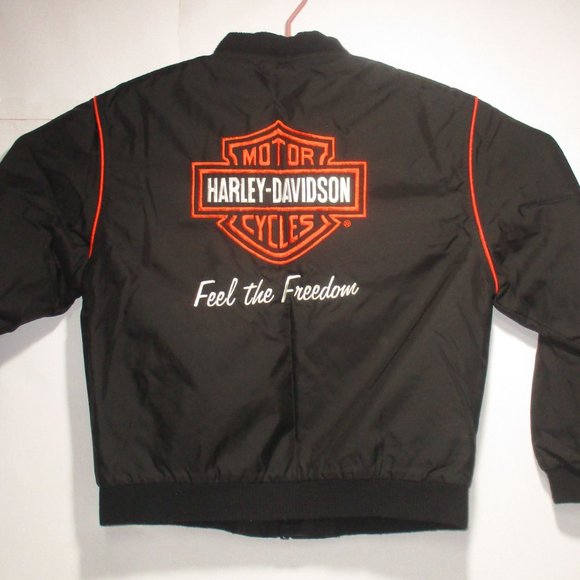 HARLEY DAVIDSON Full Zip Men's Black Lightweight Jacket, Windbreaker Size S - Picture 4 of 7